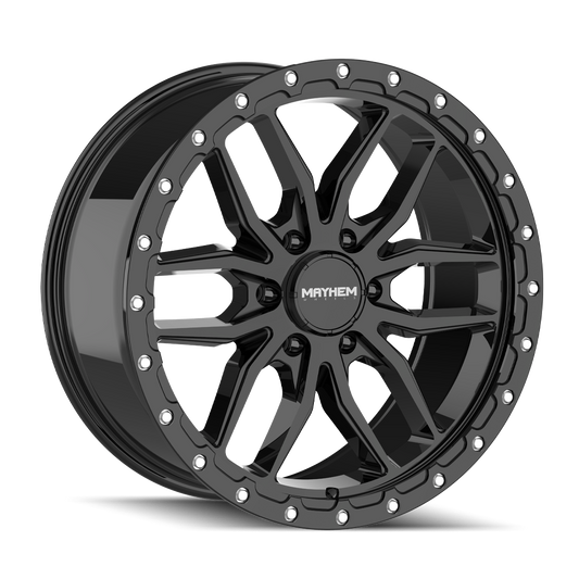 Mayhem 8310 - 20x9 0mm 8x180 Gloss Black Wheel | 8310-2978GB