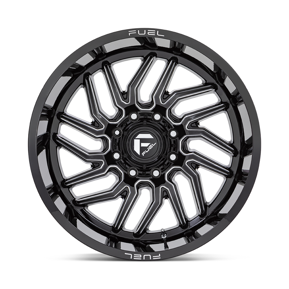Fuel 1PC D807 HURRICANE 22X12 -44 6X139.7 GLOSS BLACK MILLED