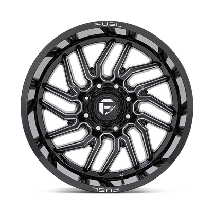 Fuel 1PC D807 HURRICANE 22X12 -44 6X139.7 GLOSS BLACK MILLED