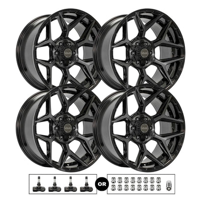 4Play 4P06 20x10 6x139.7 BBT 4pcs | Fits Ford F-150 | Free TPMS Sensors or Lug Nuts