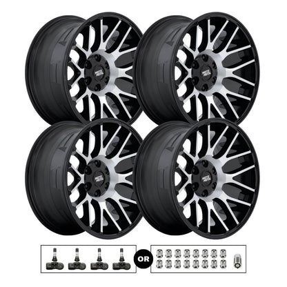Moto Metal MO816 Overlook 20x10 6x139.7 GBM 4pcs | Fits Chevy Silverado 1500 | Free TPMS Sensors or Lug Nuts