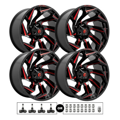 Fuel D755 Reaction 20x10 6x135 4pcs | Fits Ford F-150 | Free TPMS Sensors or Lug Nuts