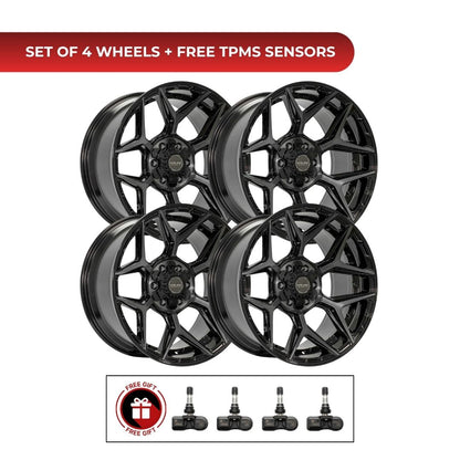 4Play 4P06 20x10 6x139.7 BBT 4pcs | Fits Ford F-150 | Free TPMS Sensors or Lug Nuts