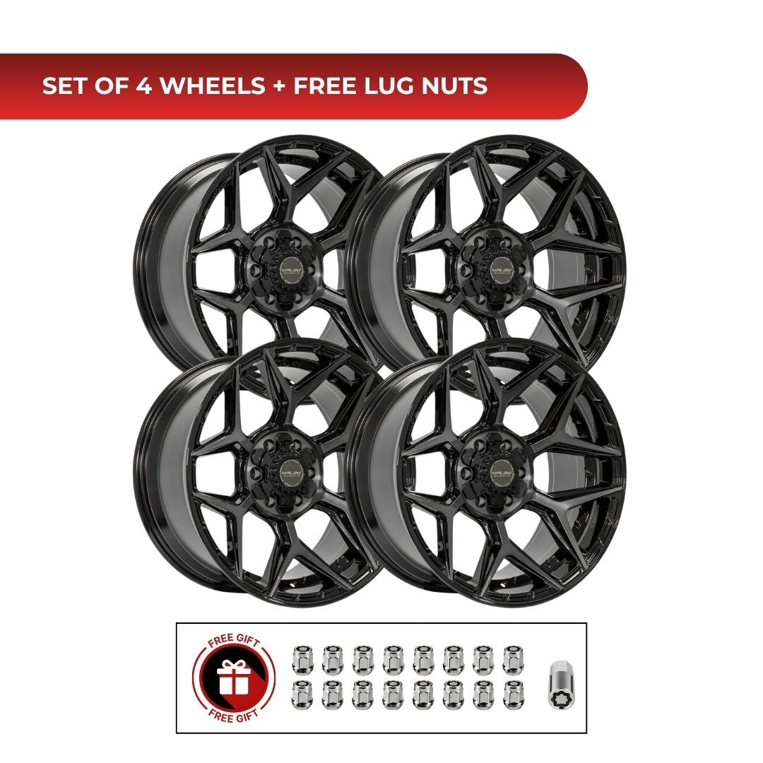 4Play 4P06 20x10 6x139.7 BBT 4pcs | Fits Jeep Wrangler | Free TPMS Sensors or Lug Nuts
