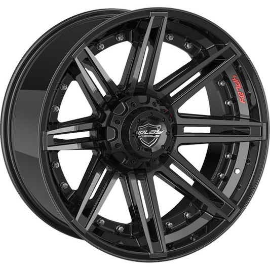 4PLAY 4P08 WHEELS | BRUSHED BLACK | 20X10 -18MM | 6X135,6X139.7 (6X5.5)