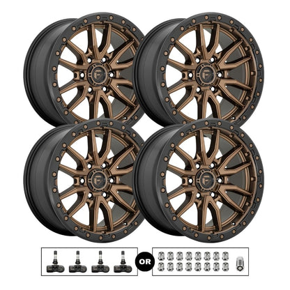 Fuel D681 Rebel 20x10 6x139.7 4pcs | Fits Chevy Silverado 1500 | Free TPMS Sensors or Lug Nuts