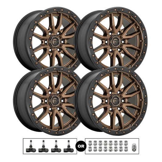 Fuel D681 Rebel 20x10 6x139.7 4pcs | Fits Toyota Tundra | Free TPMS Sensors or Lug Nuts