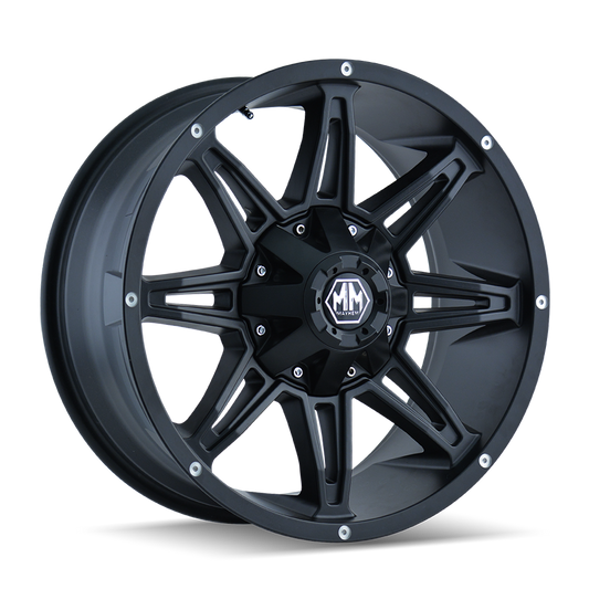 Mayhem 8090 Rampage - 18x9 18mm 5x114.3, 5x127 Matte Black Wheel | 8090-8956MB18