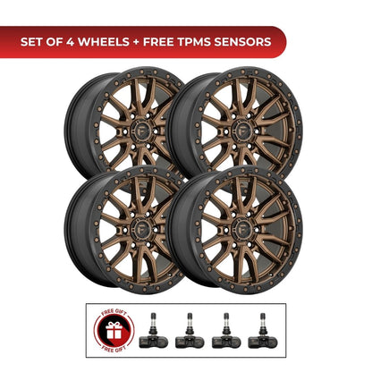 Fuel D681 Rebel 20x10 6x139.7 4pcs | Fits Chevy Silverado 1500 | Free TPMS Sensors or Lug Nuts