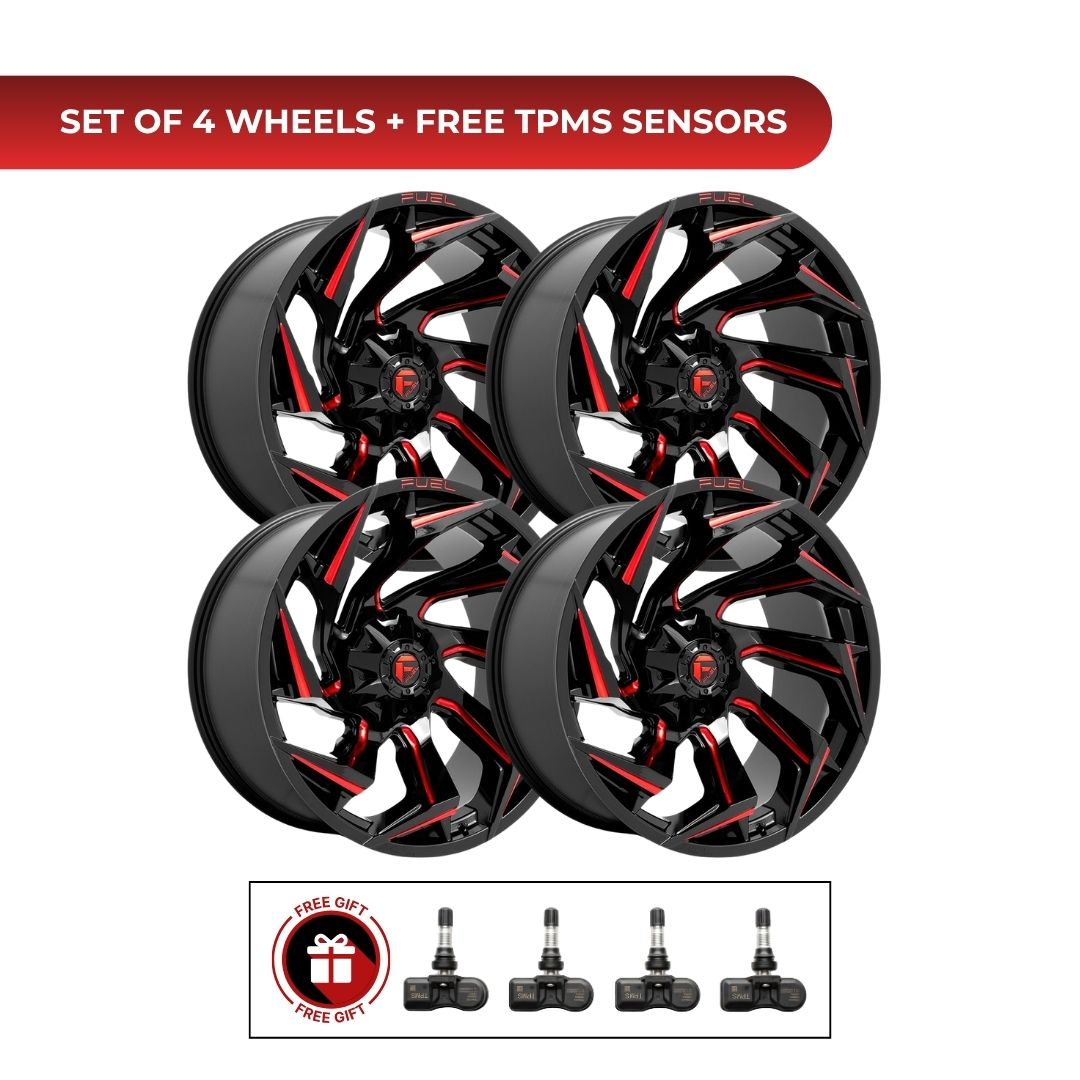 Fuel D755 Reaction 20x10 6x135 4pcs | Fits Ford F-150 | Free TPMS Sensors or Lug Nuts