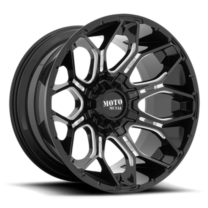 Moto Metal MO808 SNIPER 20X10 -18 8X170 Gloss Black Milled