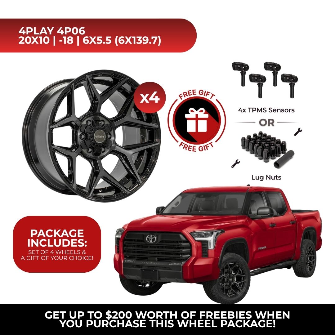 4Play 4P06 20x10 6x139.7 BBT 4pcs | Fits Toyota Tundra | Free TPMS Sensors or Lug Nuts