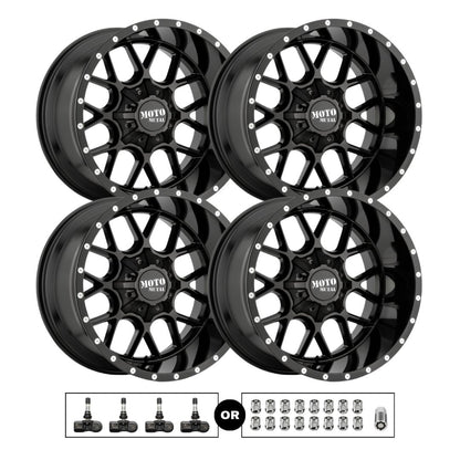 Moto Metal MO986 Siege 20x10 6x135 4pcs | Fits Ford F-150 | Free TPMS Sensors or Lug Nuts