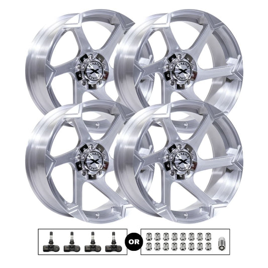 Xtreme Force XF-11 20x10 5x127 4pcs | Fits Jeep Wrangler | Free TPMS Sensors or Lug Nuts