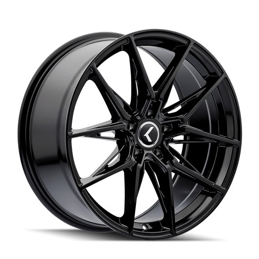 Kraze KR196 Evolve - 22x9 35mm 5x120 Gloss Black Wheel | KR196-22912GB35