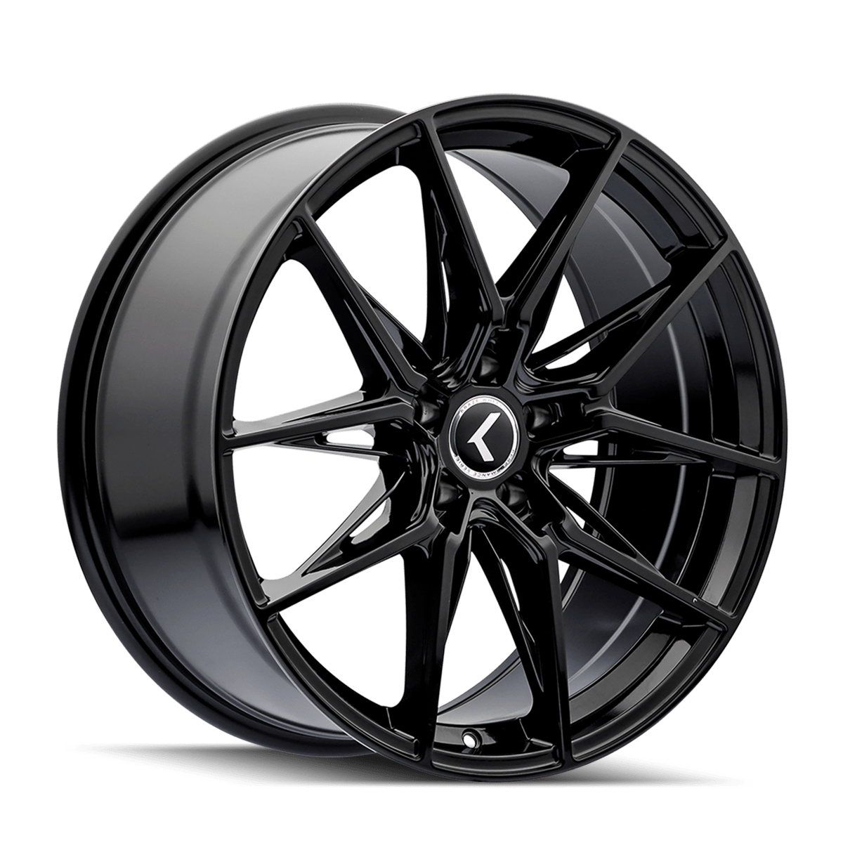 Kraze KR196 Evolve - 22x9 35mm 5x114.3 Gloss Black Wheel | KR196-22965GB35