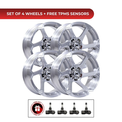 Xtreme Force XF-11 20x10 5x127 4pcs | Fits Jeep Wrangler | Free TPMS Sensors or Lug Nuts