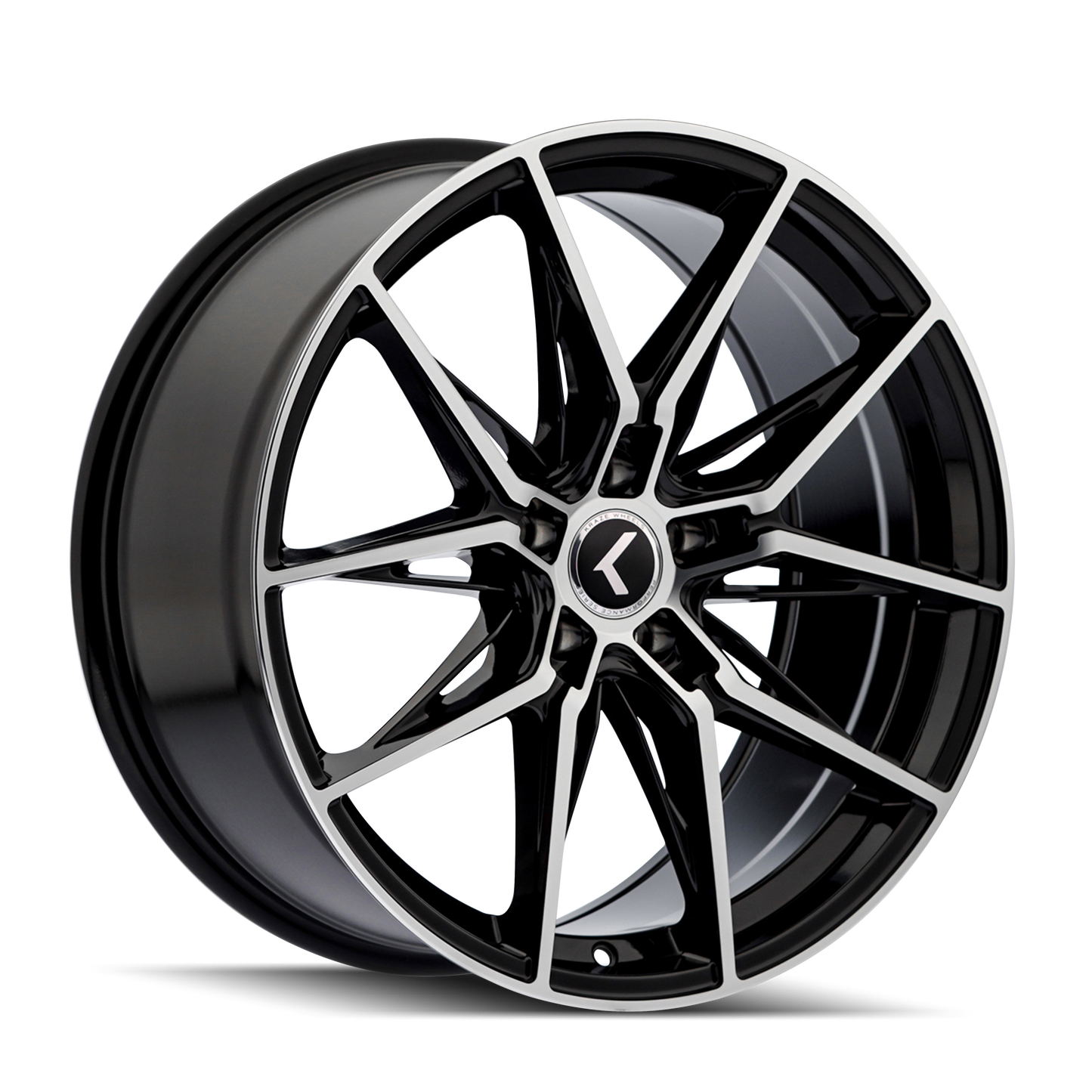 Kraze KR196 Evolve - 20x9 35mm 5x120 Black Machined Wheel | KR196-2912BM35