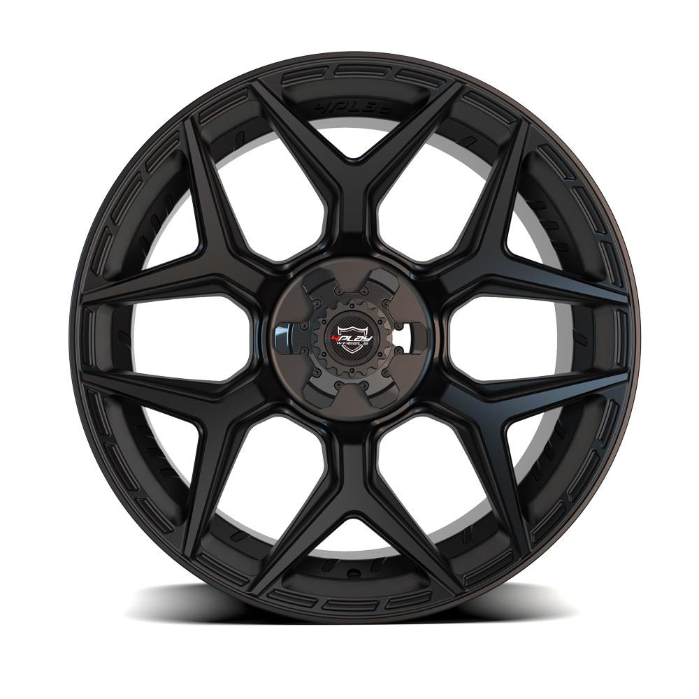 4PLAY Gen3 4P06 24x10 6x5.5 & 6x135mm 18et in Matte Black Wheel