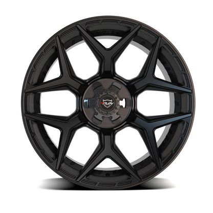 4PLAY Gen3 4P06 24x10 6x5.5 & 6x135mm 18et in Matte Black Wheel