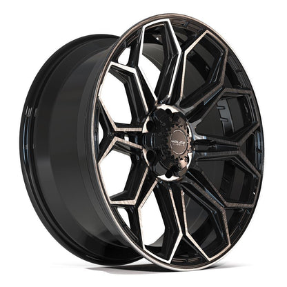 4PLAY Gen3 4P83 22x9 6x135mm & 6x5.5" +12et in Brushed Black
