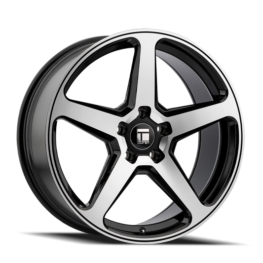 TOUREN TF96 - 20x9 35mm 5x120 GLOSS BLACK MACHINED Wheel | 3296-2912MB35