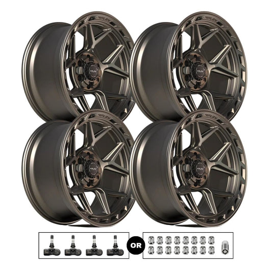 4Play 4P55 20x10 6x135 Bronze 4pcs | Fits Ford F-150 | Free TPMS Sensors or Lug Nuts