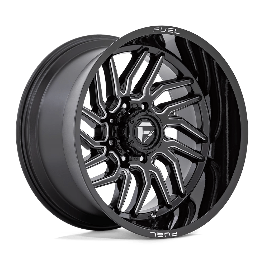 Fuel 1PC D807 HURRICANE 22X12 -44 5X139.7 GLOSS BLACK MILLED