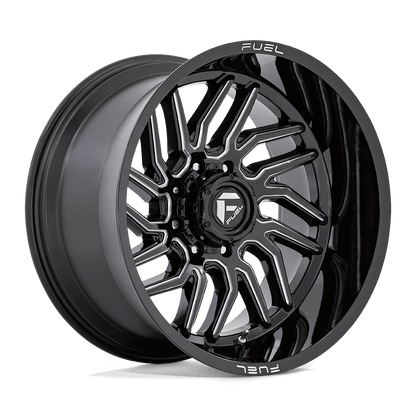 Fuel 1PC D807 HURRICANE 22X12 -44 6X139.7 GLOSS BLACK MILLED
