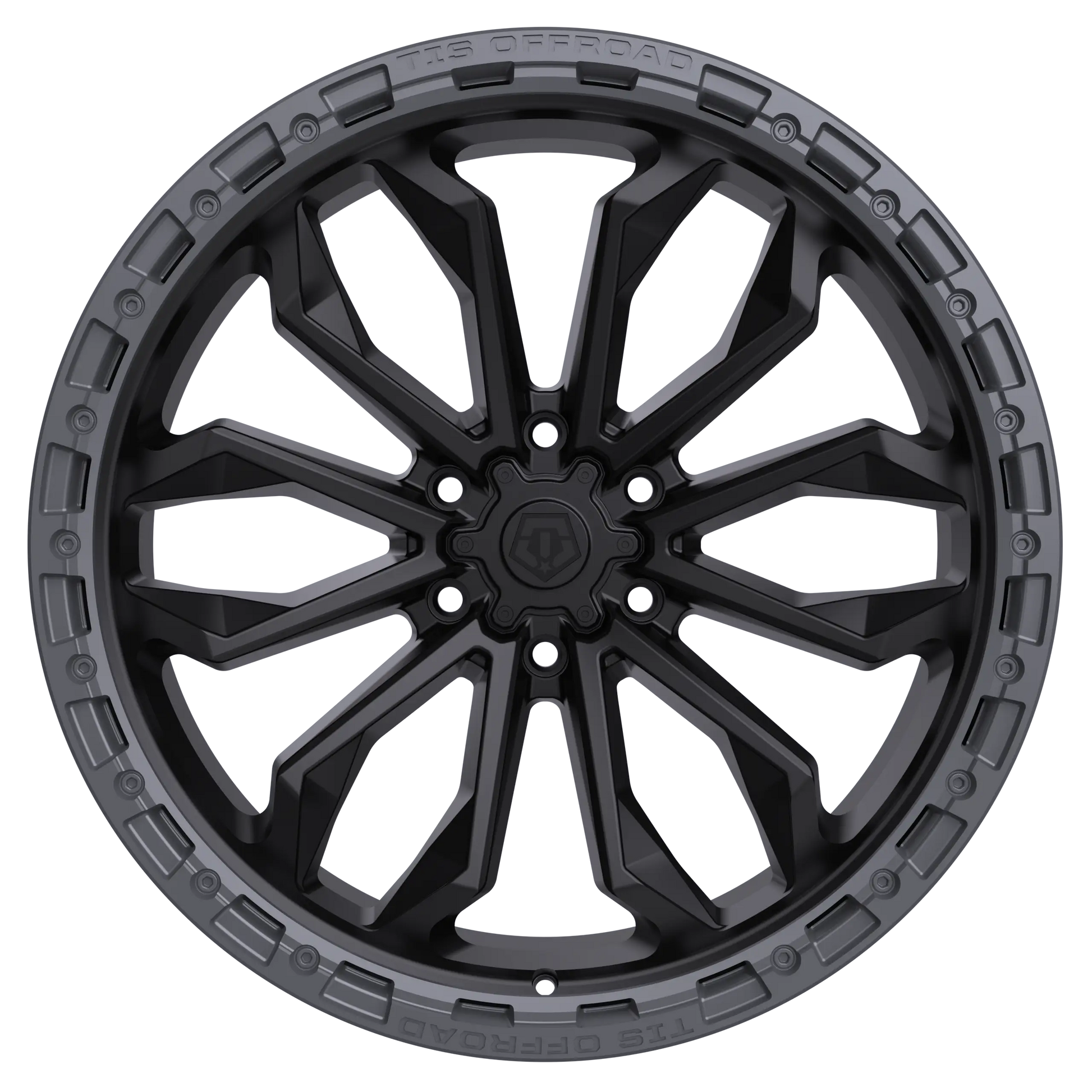TIS 556BA 20X9 +18 6x5.50 Black / Anthracite Ring
