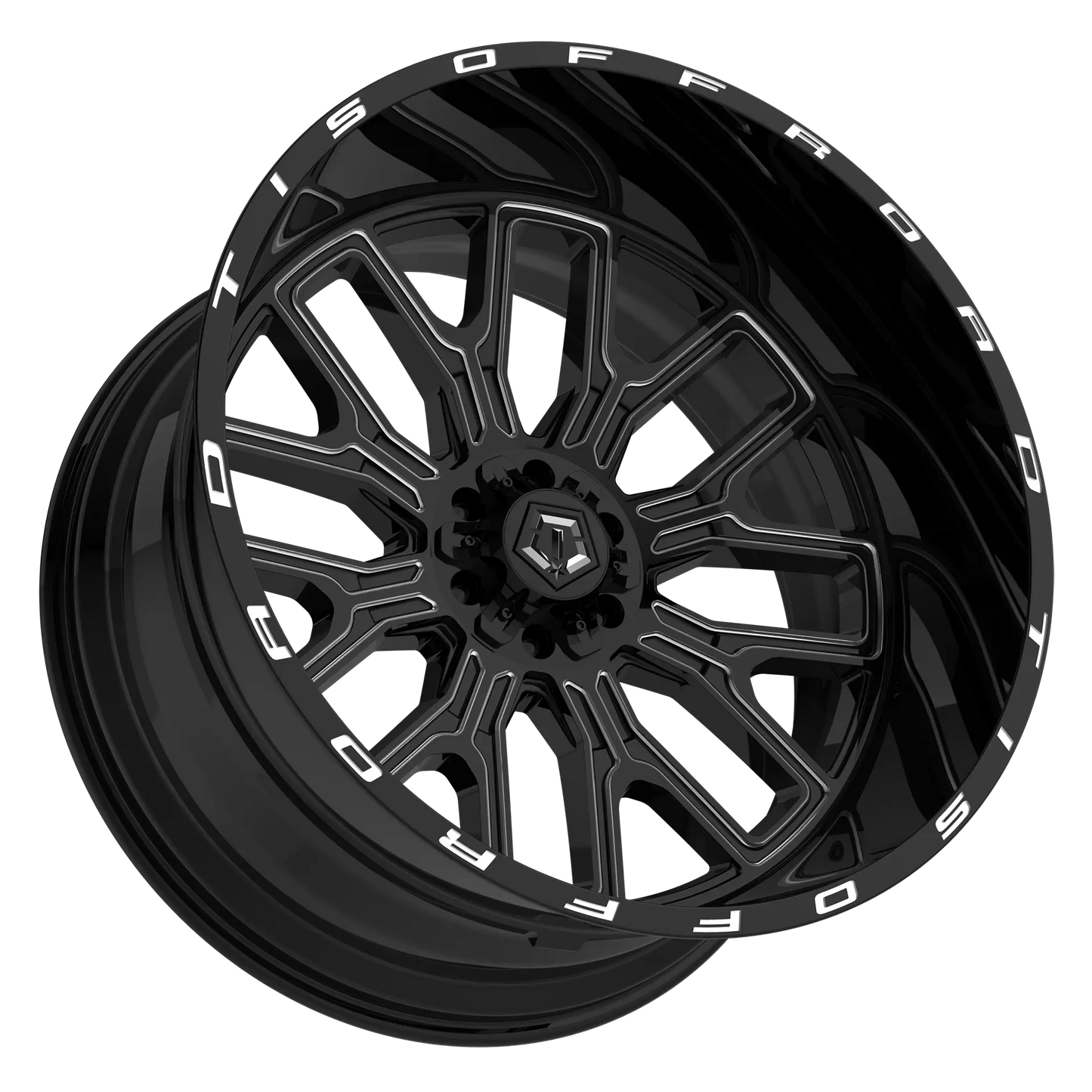 TIS 560BM 20X9 +00 6x135/6x5.50 Gloss Black Milled