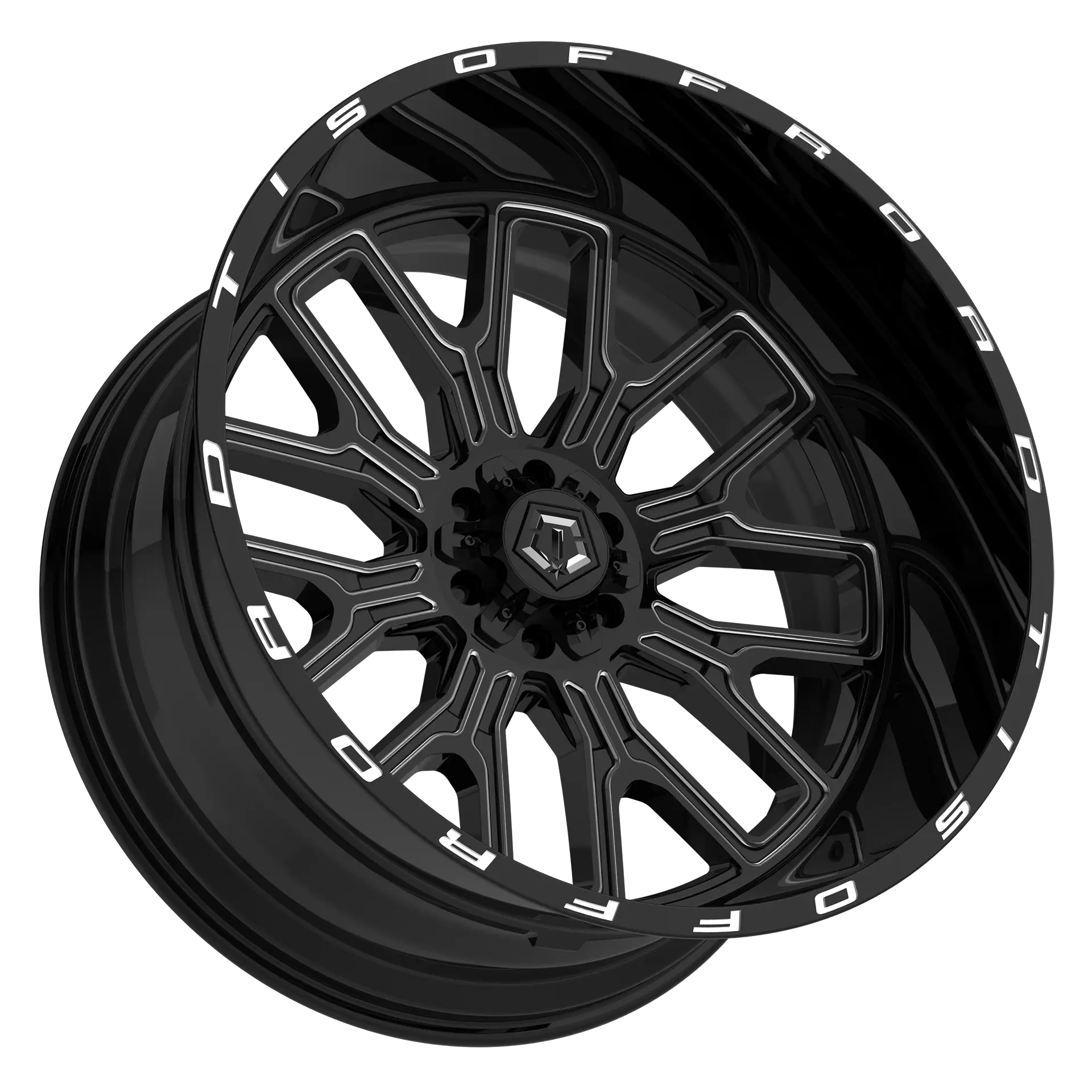 TIS 560BM 20X9 +00 6x135/6x5.50 Gloss Black Milled