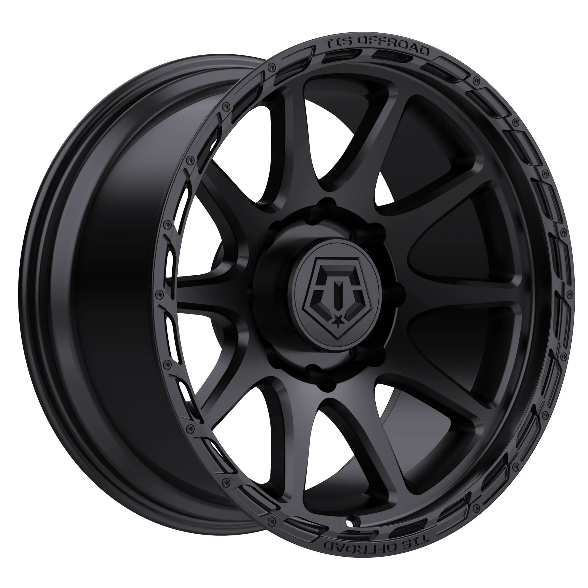 TIS 563BS 22X10 -19 8x180 Brushed Face with Silver