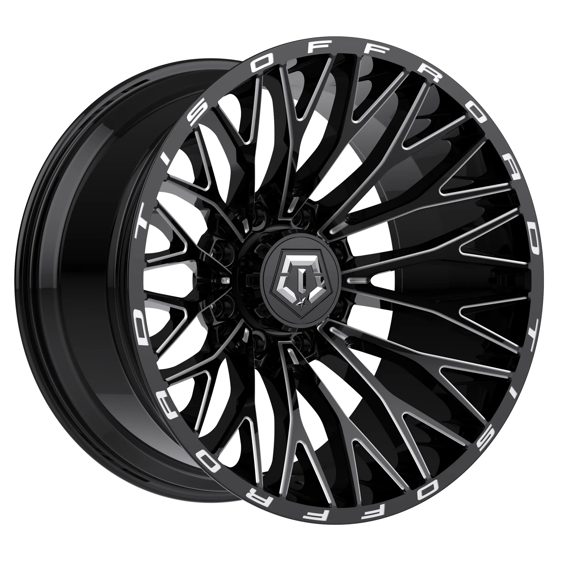TIS 566BM 22X12 -44 6x5.50 Gloss Black Milled
