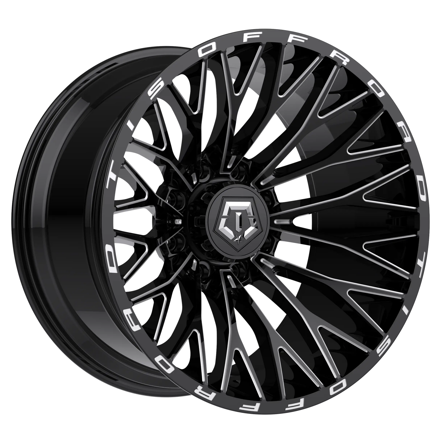 TIS 566BM 22X10 +10 6x135 Gloss Black Milled