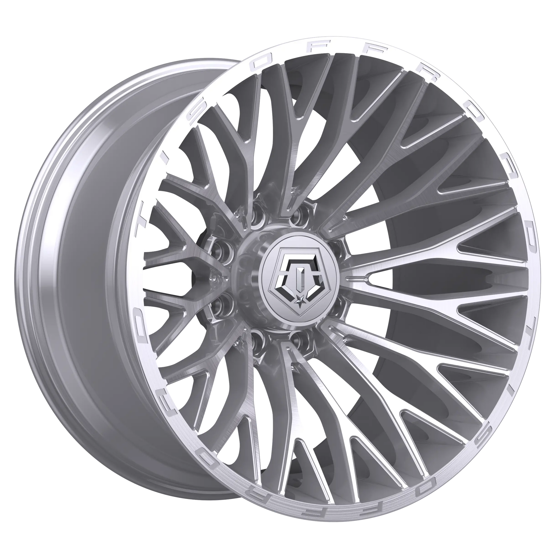 TIS 566BSM 20X12 -44 6x5.50 Brushed Silver Milled
