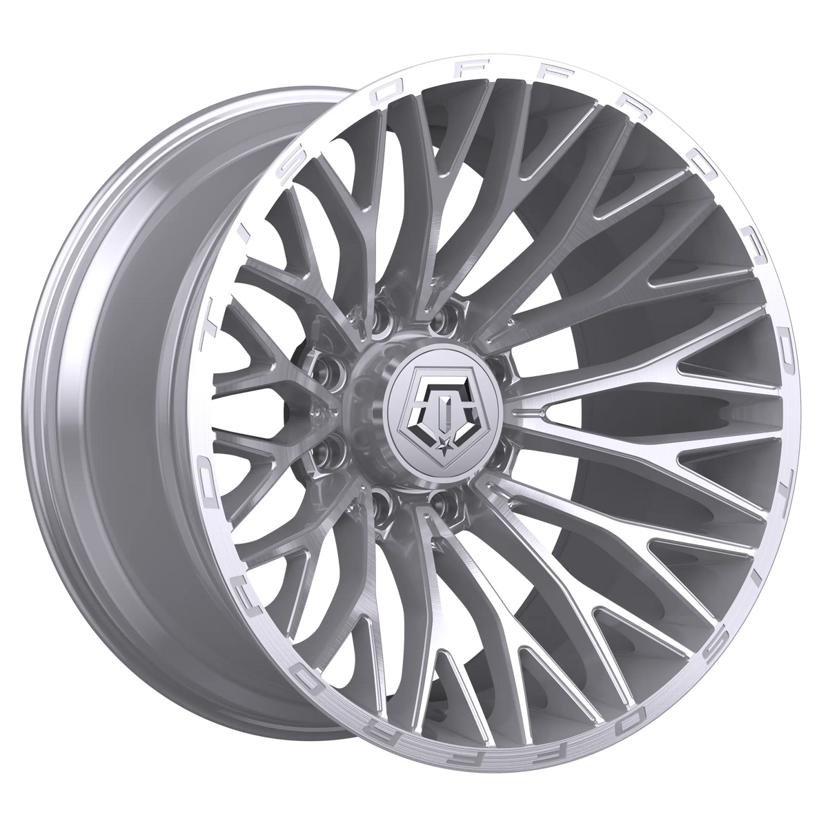 TIS 566BSM 20X10 -24 6x5.50 Brushed Silver Milled