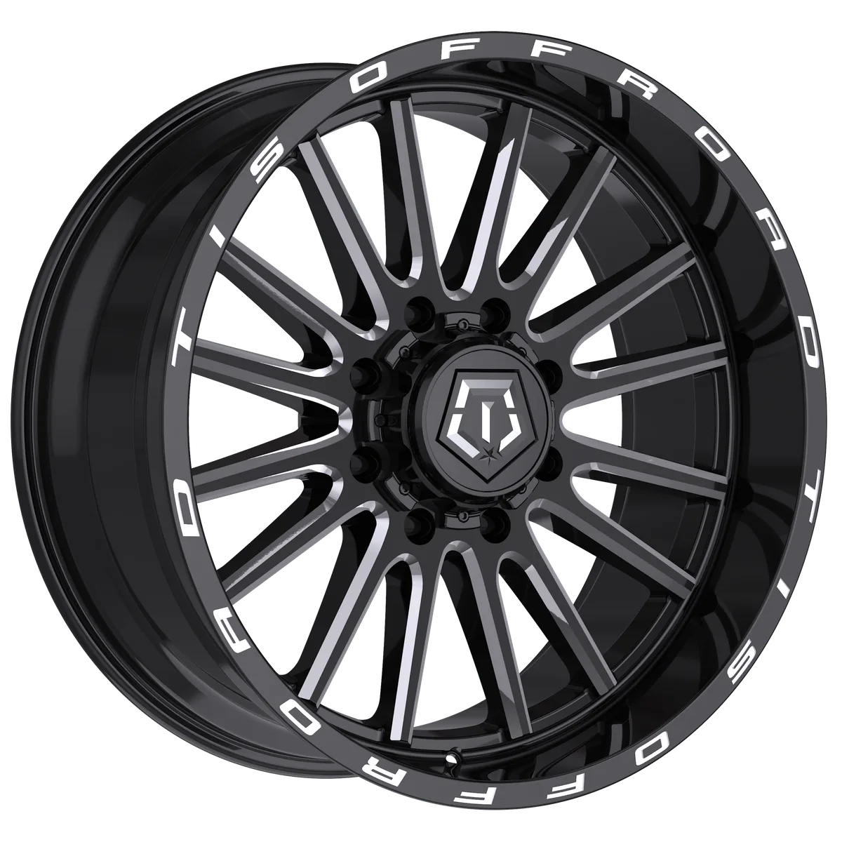 TIS 567BM 24X12 -44 6x135/6x5.50 Gloss Black Milled
