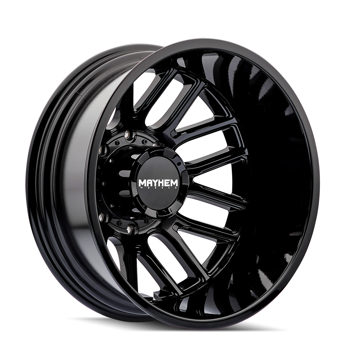 Mayhem 8107D Cogent Dually - 20x8.25 -192mm 8x200 Gloss Black Wheel | 8107D-2877BR192