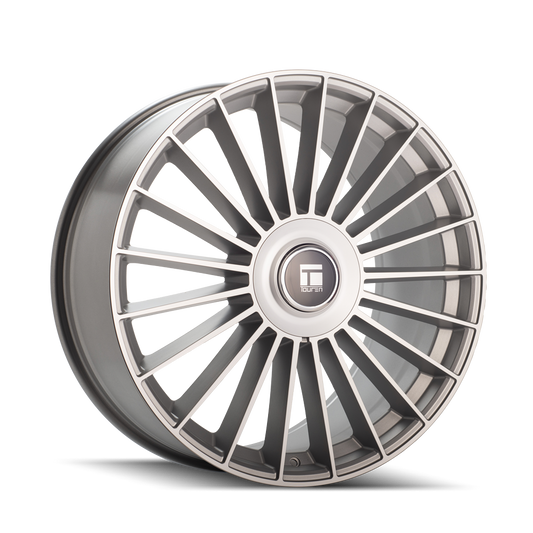 TOUREN TR10 - 22x9 35mm 5x112, 5x120 SATIN SILVER MACHINED Wheel | 3610-22909S35