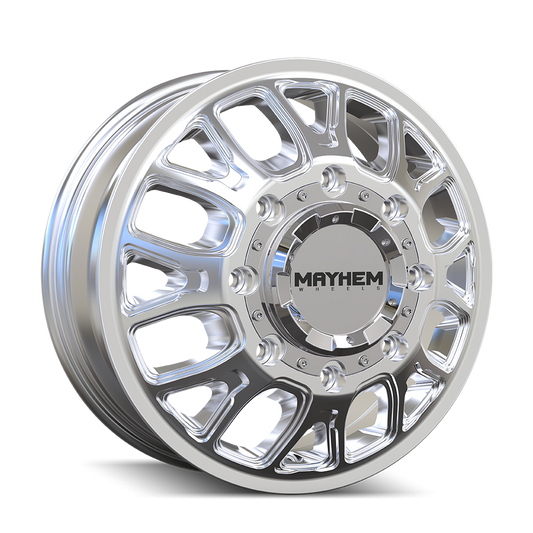 Mayhem 8107D Cogent Dually - 17x6.5 125mm 8x210 Polished Wheel | 8107D-7679FP