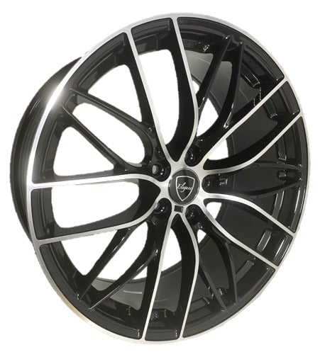Elegant E010 18x8 35 5x114.3/Gloss Black Machine Face