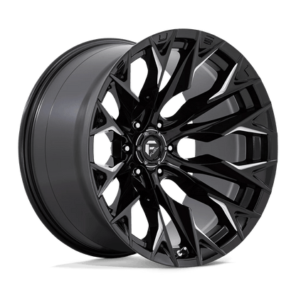 Fuel 1PC D803 FLAME 22X12 -44 6X139.7 GLOSS BLACK MILLED