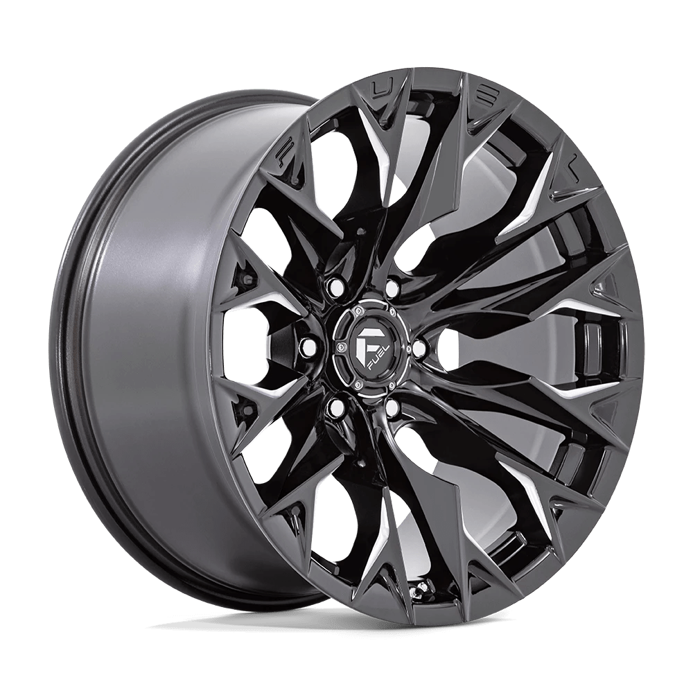 Fuel 1PC D803 FLAME 20X10 -18 6X135 GLOSS BLACK MILLED