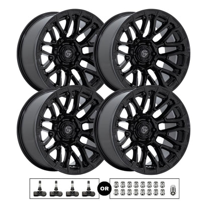 Fuel FC899 Chisel 20x10 6x139.7 4pcs | Fits Chevy Silverado 1500 | Free TPMS Sensors or Lug Nuts