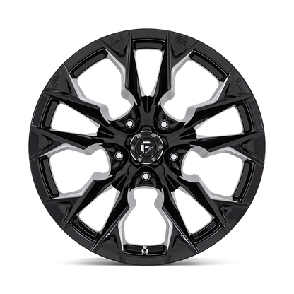 Fuel 1PC D803 FLAME 22X12 -44 5X127 GLOSS BLACK MILLED
