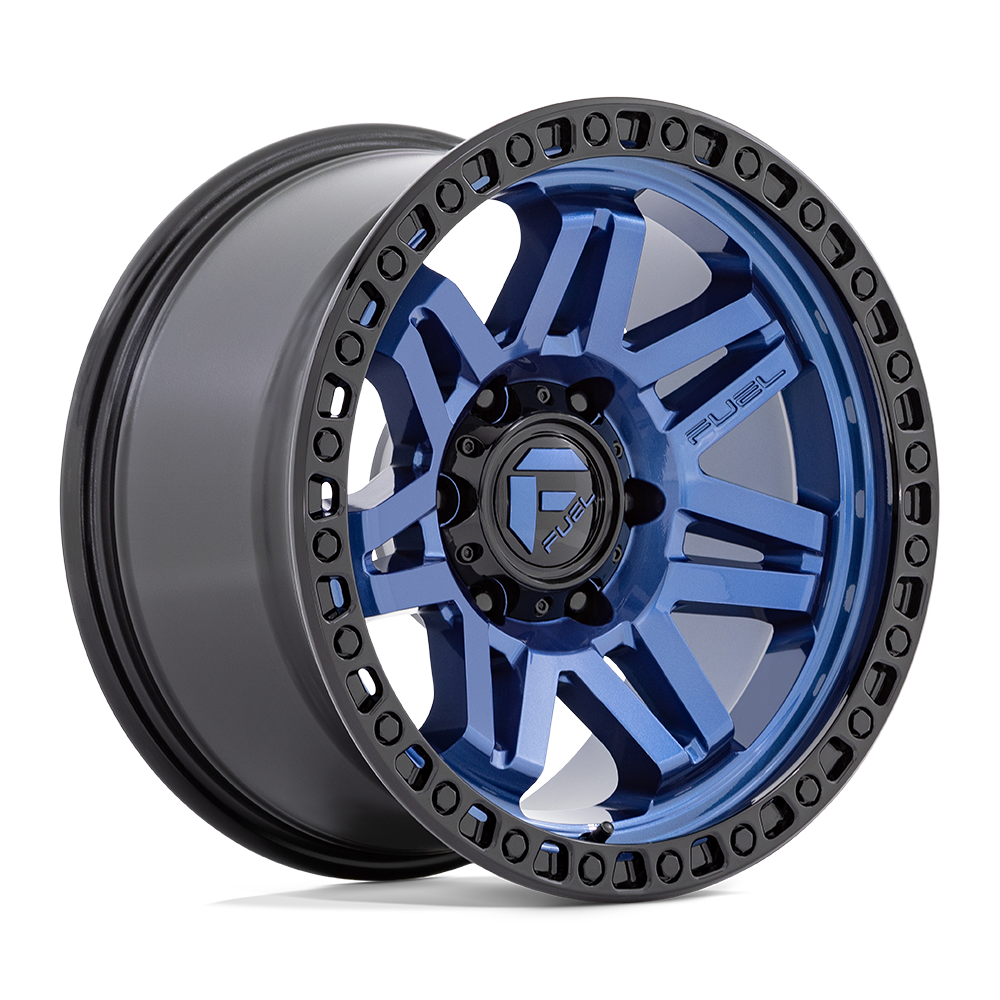 Fuel 1PC D813 SYNDICATE 17X9 -12 6X139.7 DARK BLUE WITH BLACK RING