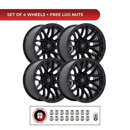 Fuel FC899 Chisel 20x10 6x139.7 4pcs | Fits Chevy Silverado 1500 | Free TPMS Sensors or Lug Nuts