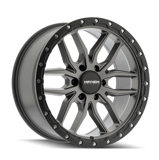 Mayhem 8310 - 20x9 0mm 8x165.1 Matte Gunmetal Black Lip Wheel | 8310-2981MGT