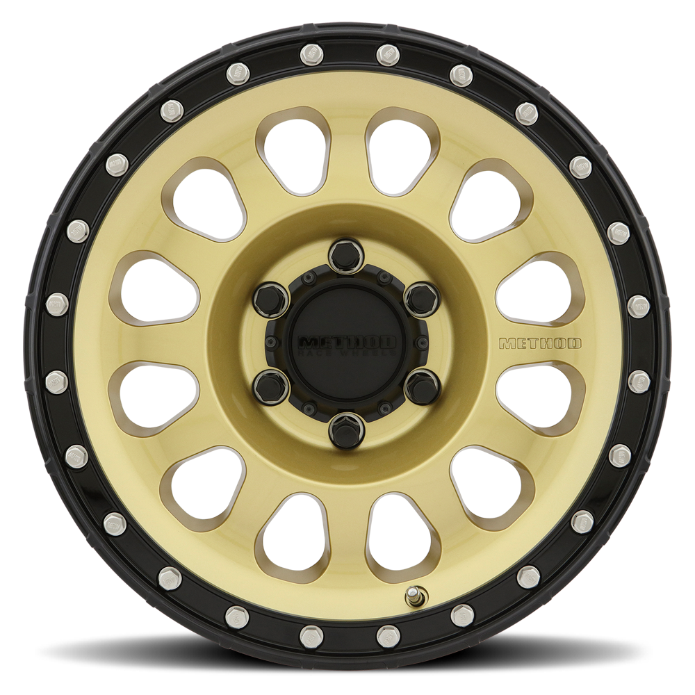 Method 315 17x8.5 6x135 0mm Gold - Black Lip MR31578516100